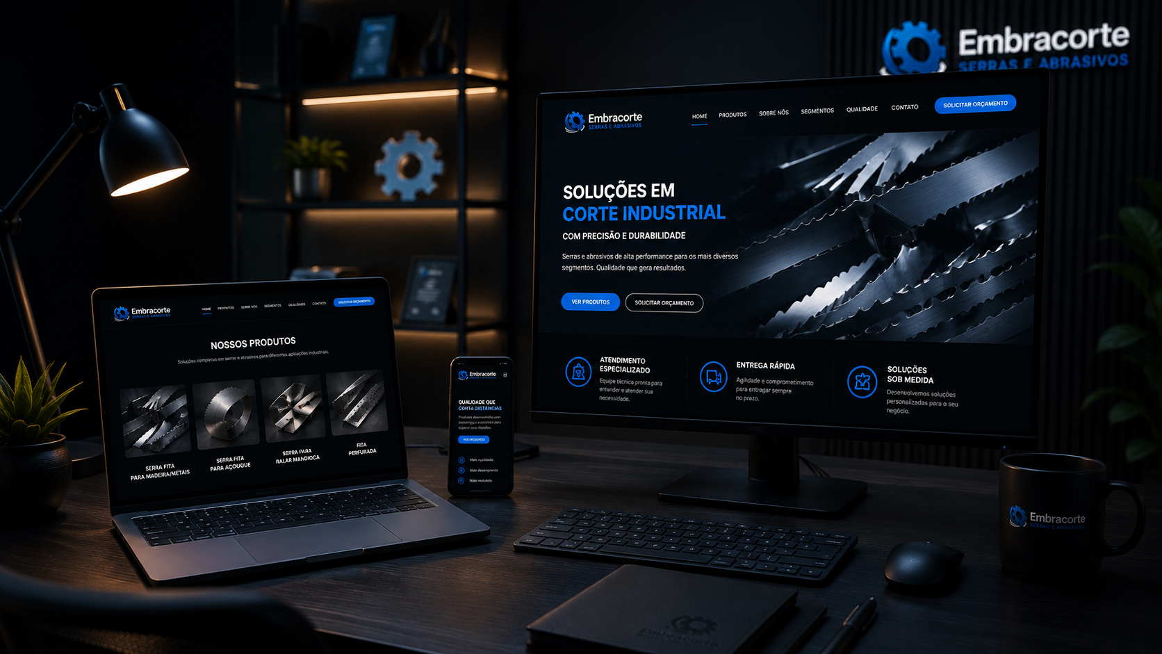 Nova era digital da Embracorte em 2026, com modernização da marca e fortalecimento da presença digital