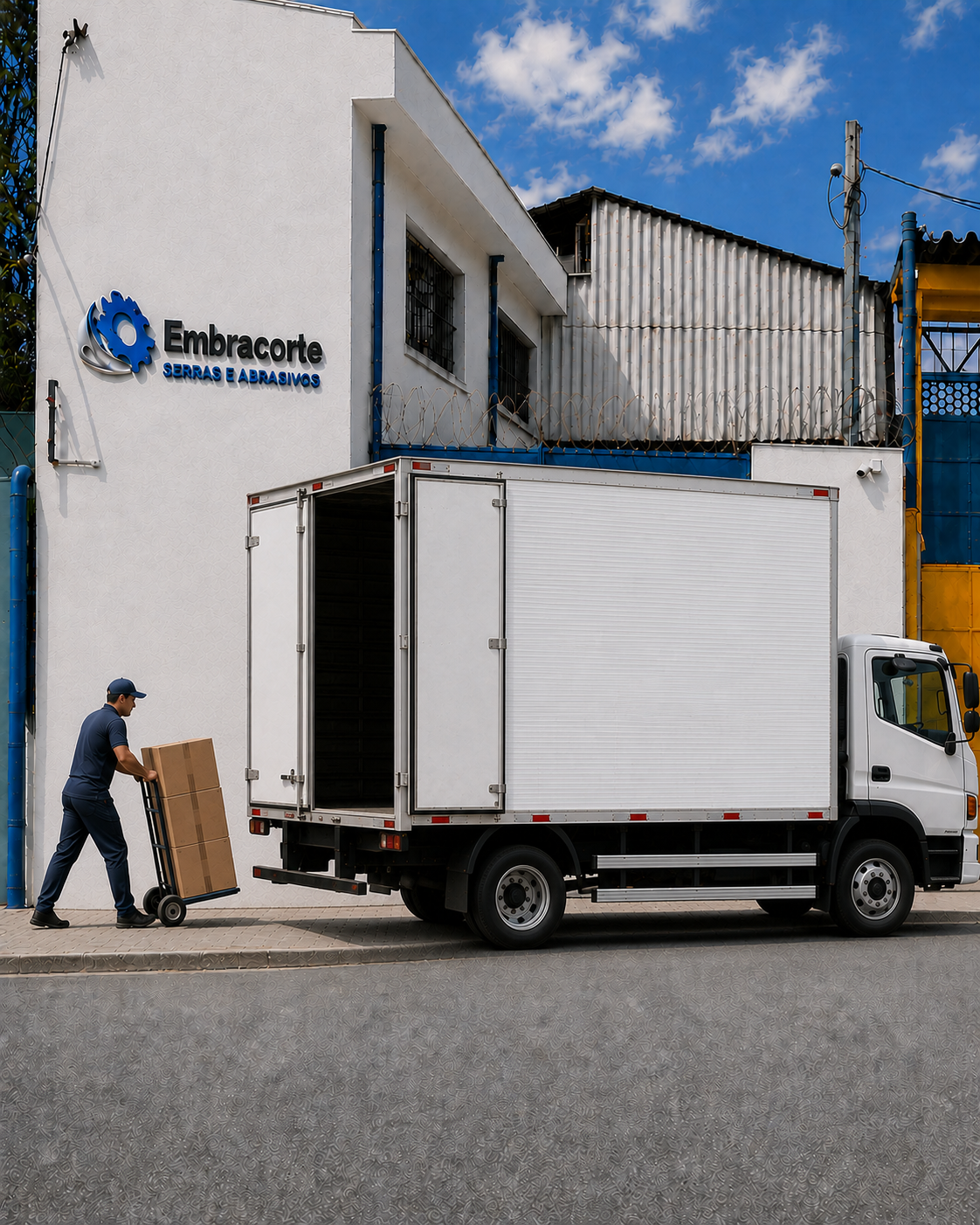 Preparação de produtos da Embracorte para entrega a clientes em diferentes regiões do Brasil
